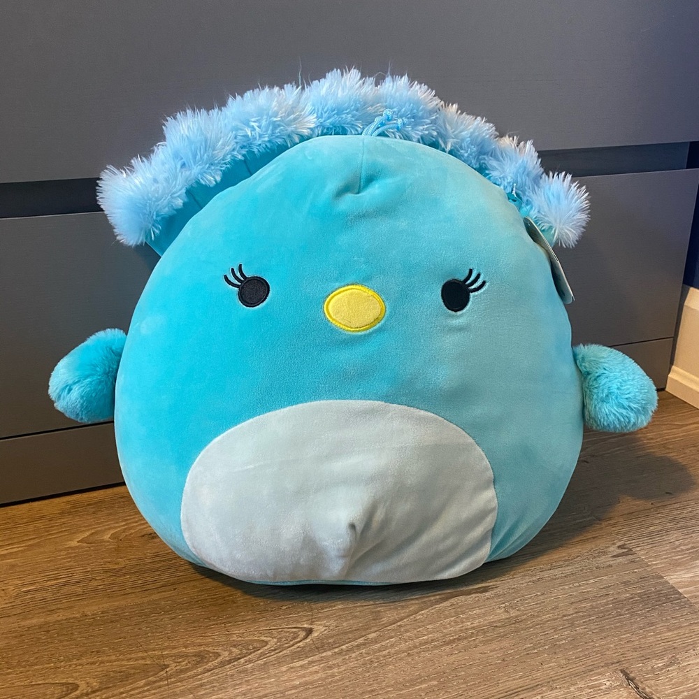 SQUISHMALLOW 16” peacock